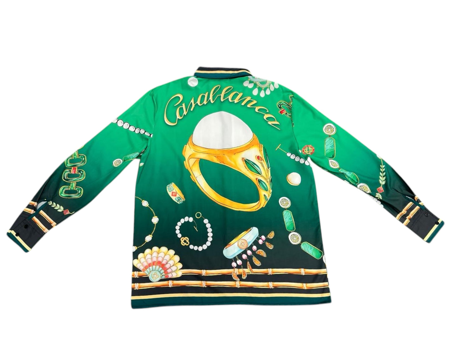 C a s a b l a n c a jewel long sleeve button up