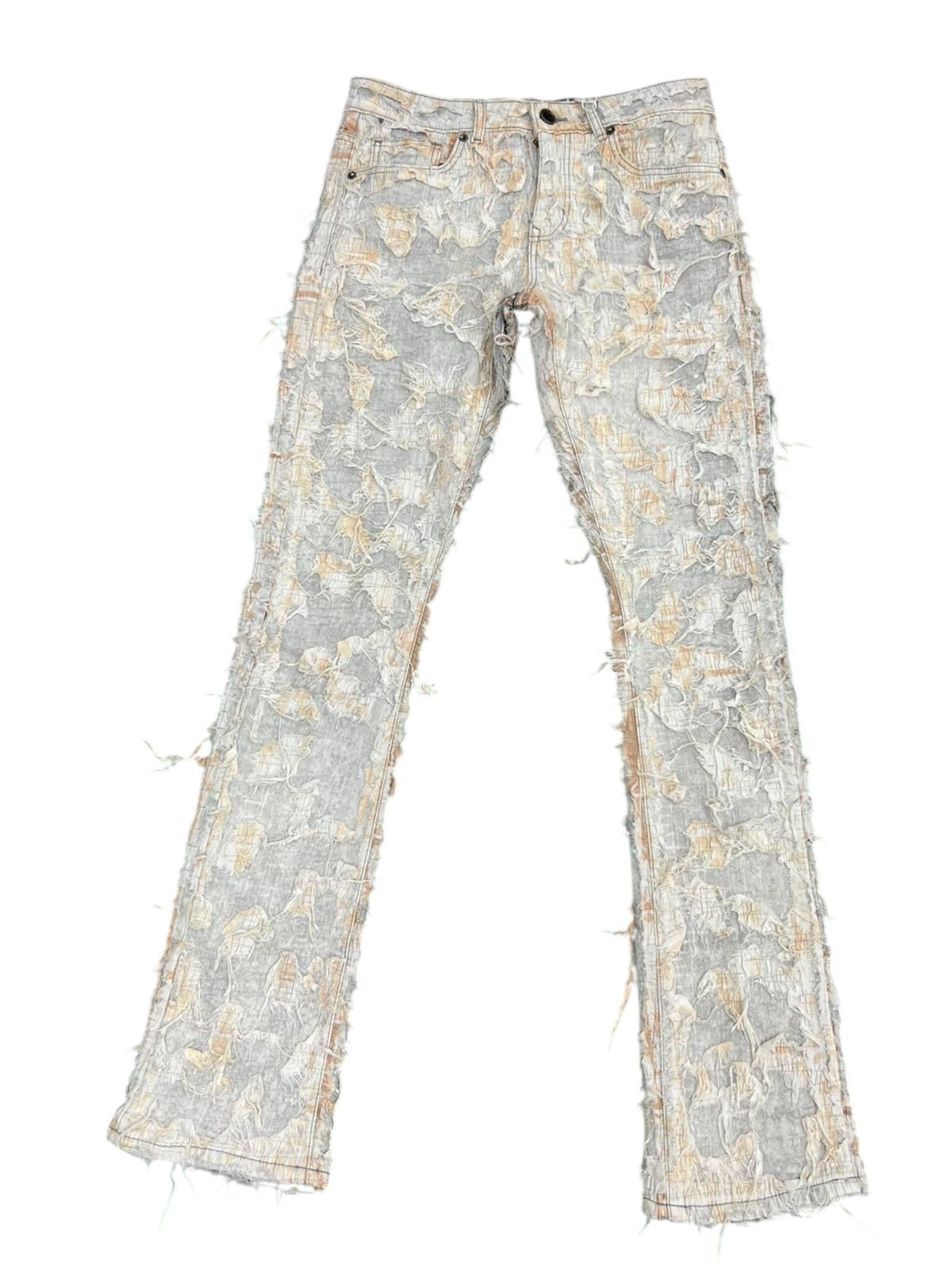 Focus Distressed Stacked Jeans