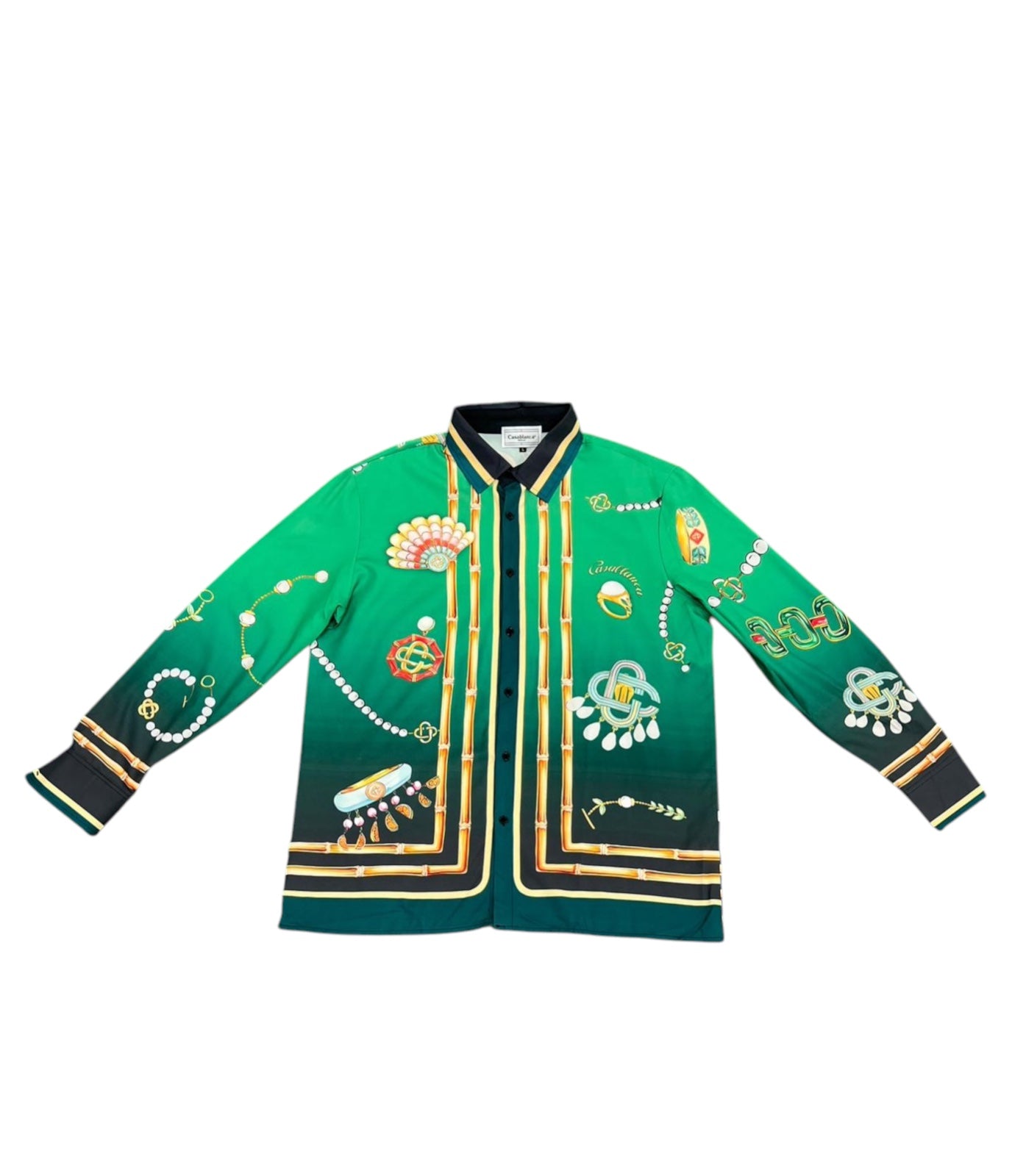 C a s a b l a n c a jewel long sleeve button up