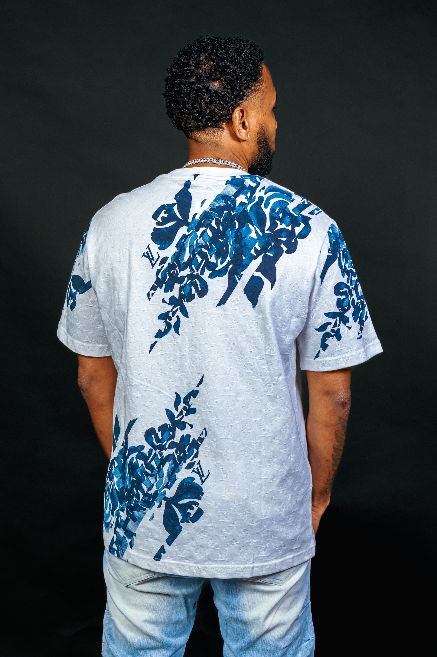 Lv Leaves Cotton Tshirt