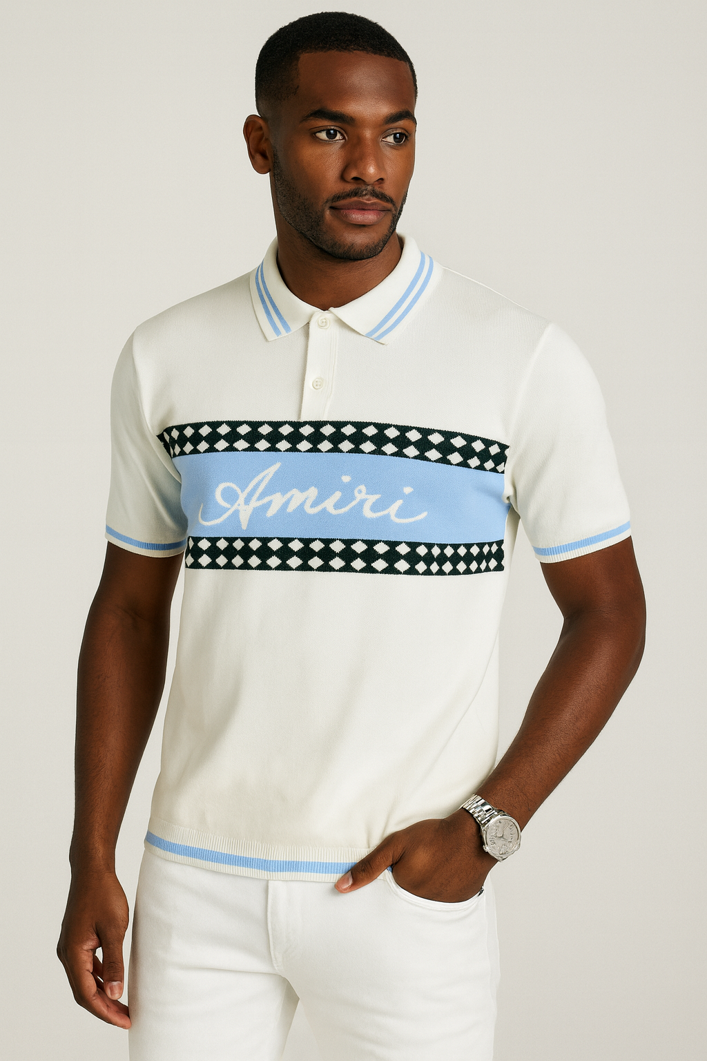 Amiri Capri Knit Polo