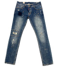 Dsquared2 Slim Dark Blue Jeans ,1964 Skinny Jeans Splatter Paint