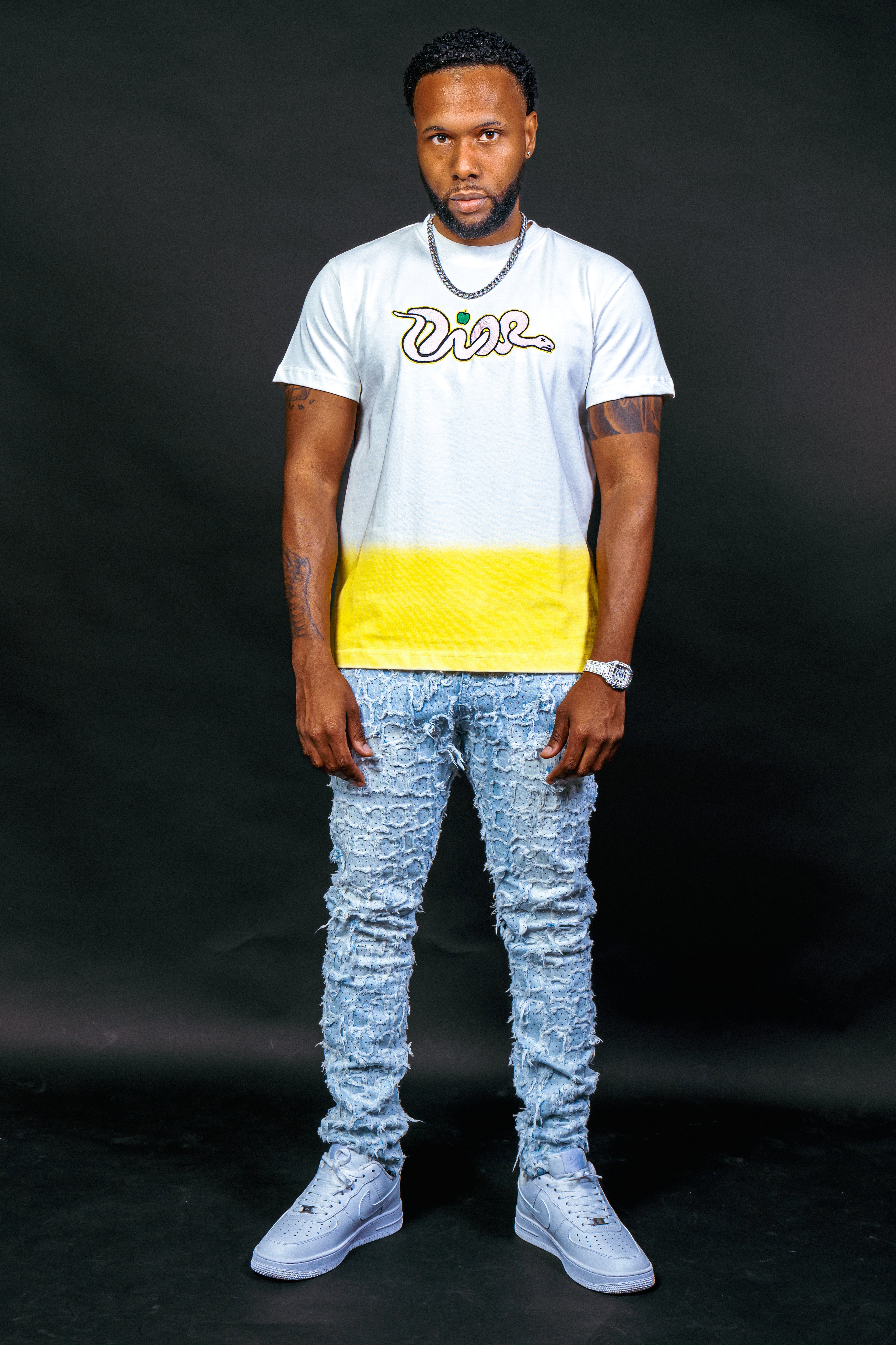 Dior Kawats relaxed fit neon orange neon green/white