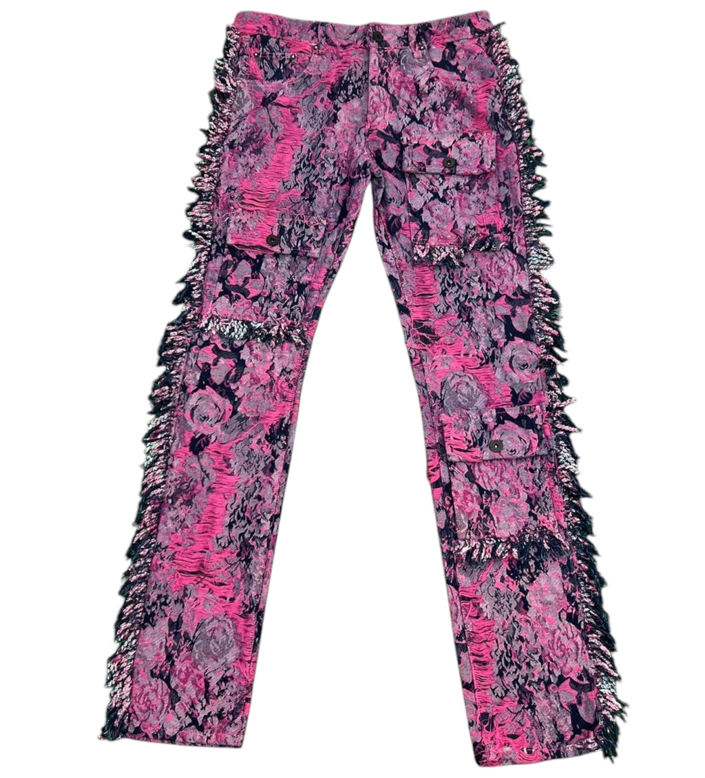 Majestik pink ruffled pants