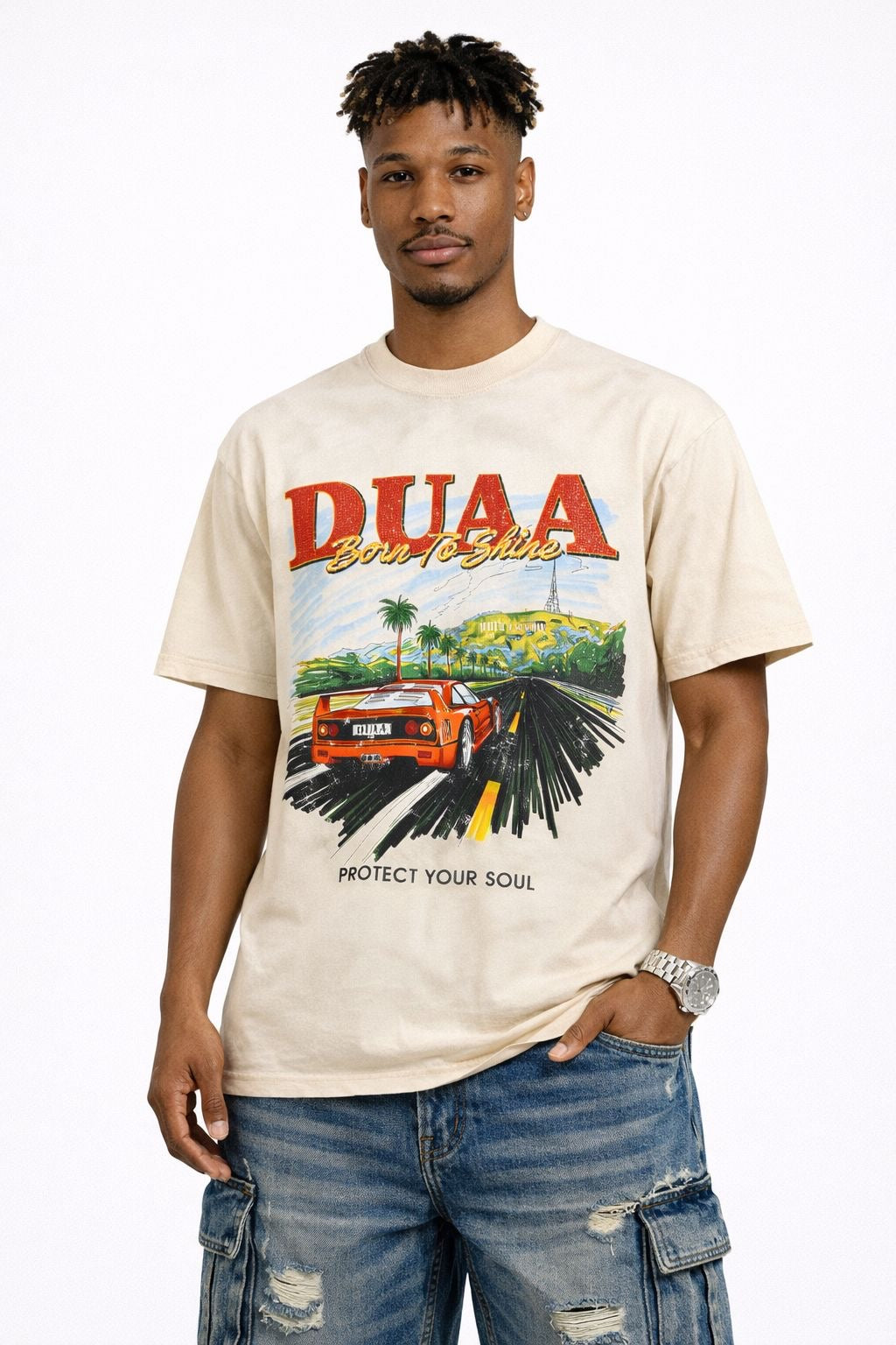 DUAA Born ToShine graphic Tee