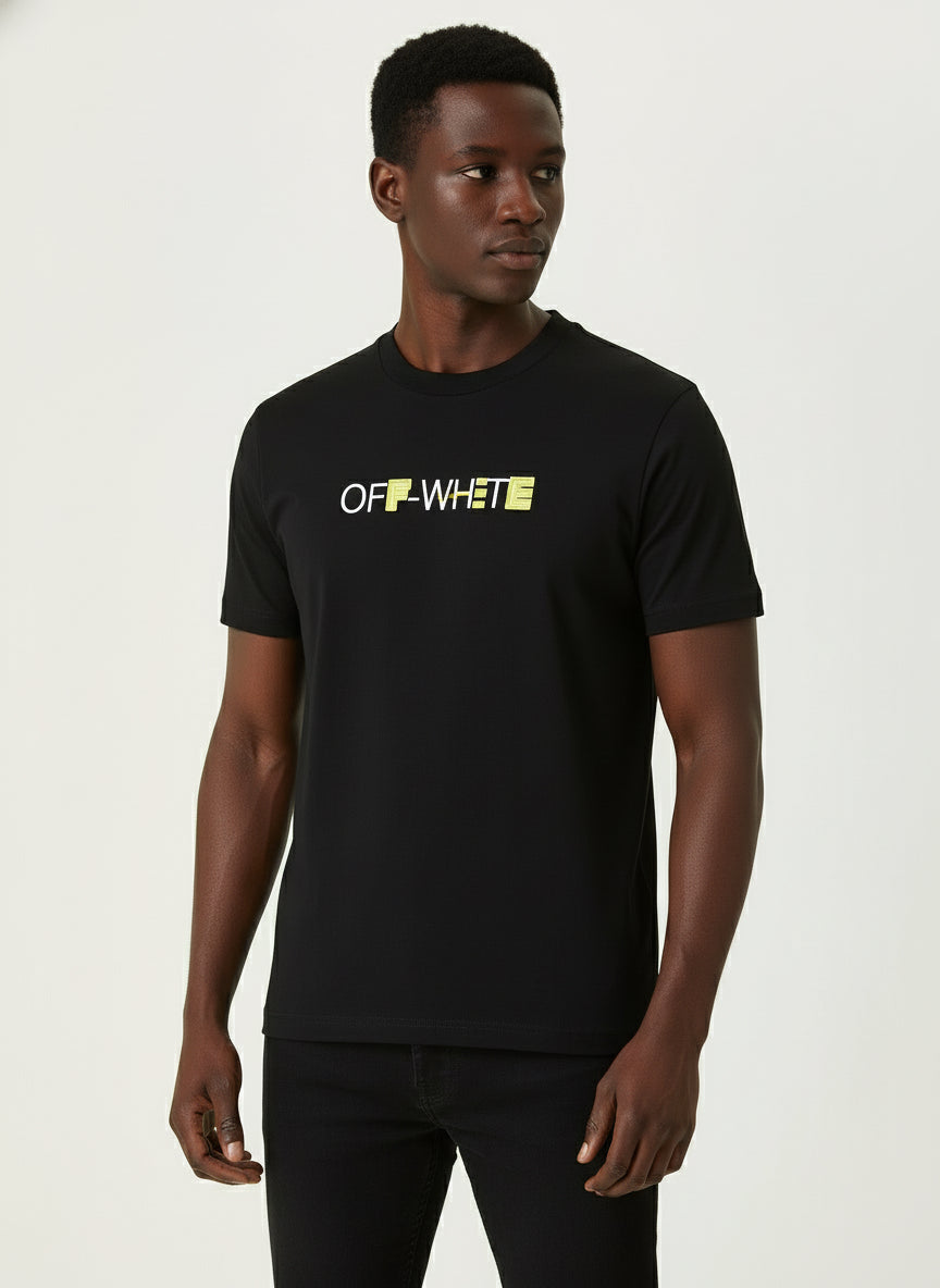 Off White Black / Neon Green