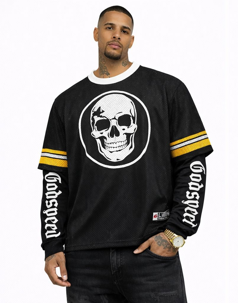 Godspeed skull longsleeve mesh