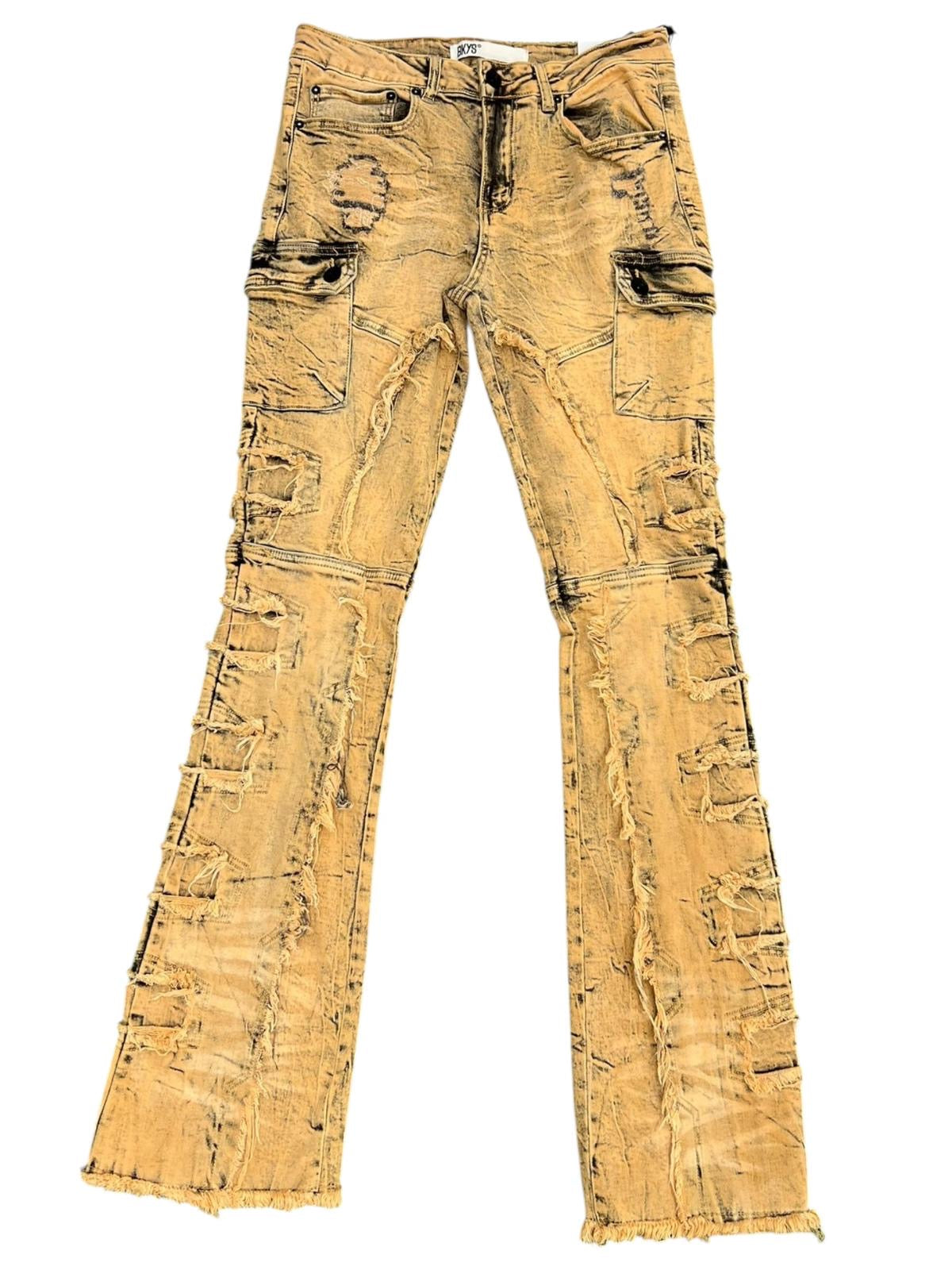 BkysOrange Stacked Jeans