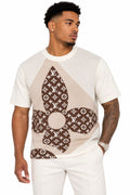 LV monogram flower knti shirt
