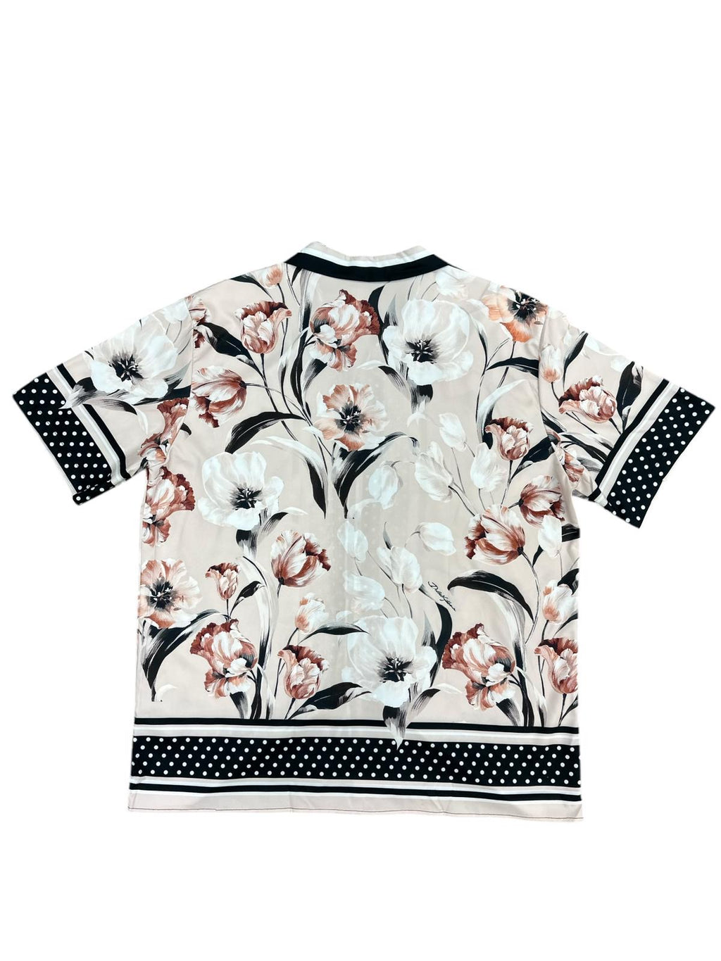 D & G Rose Flower Button Up