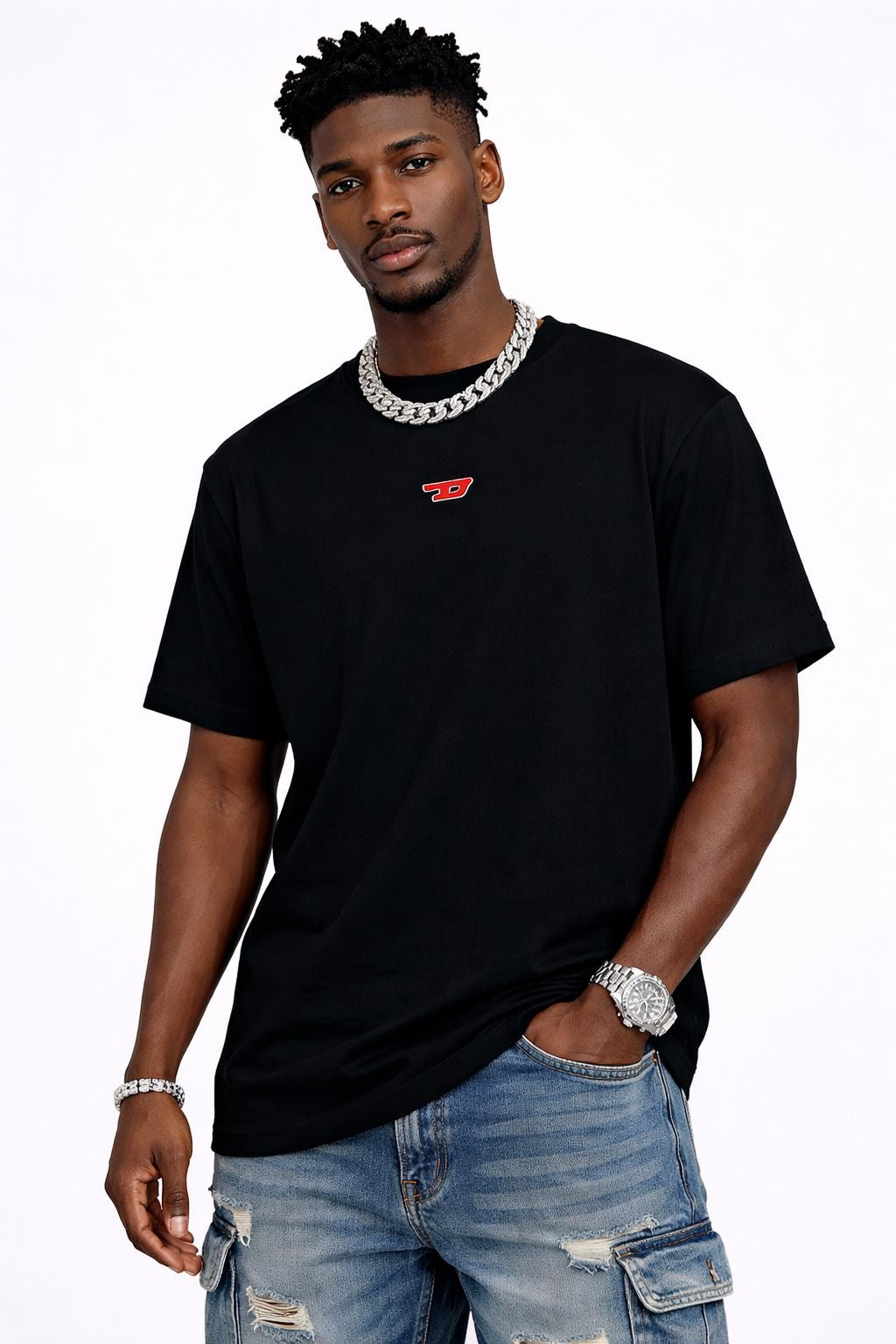 Diesel Chest Logo Tee