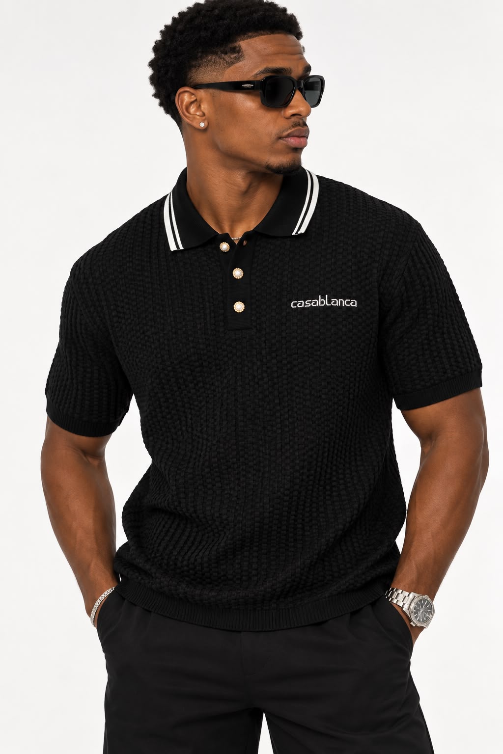 Casa Blanca Negro  Knitted