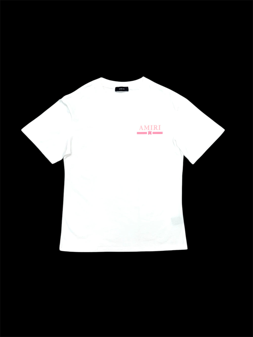 Pink Writing Amiri T-Shirt