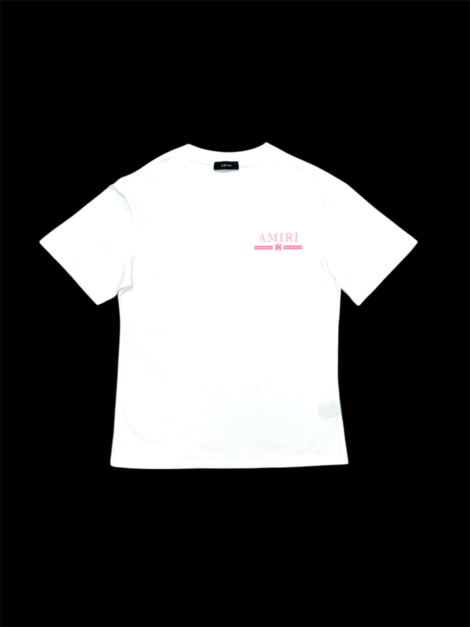 Pink Writing Amiri T-Shirt