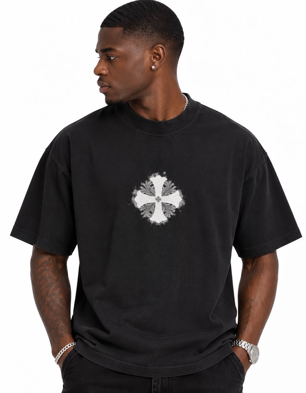 Chrome Hearts Midnight Cross Tshirt