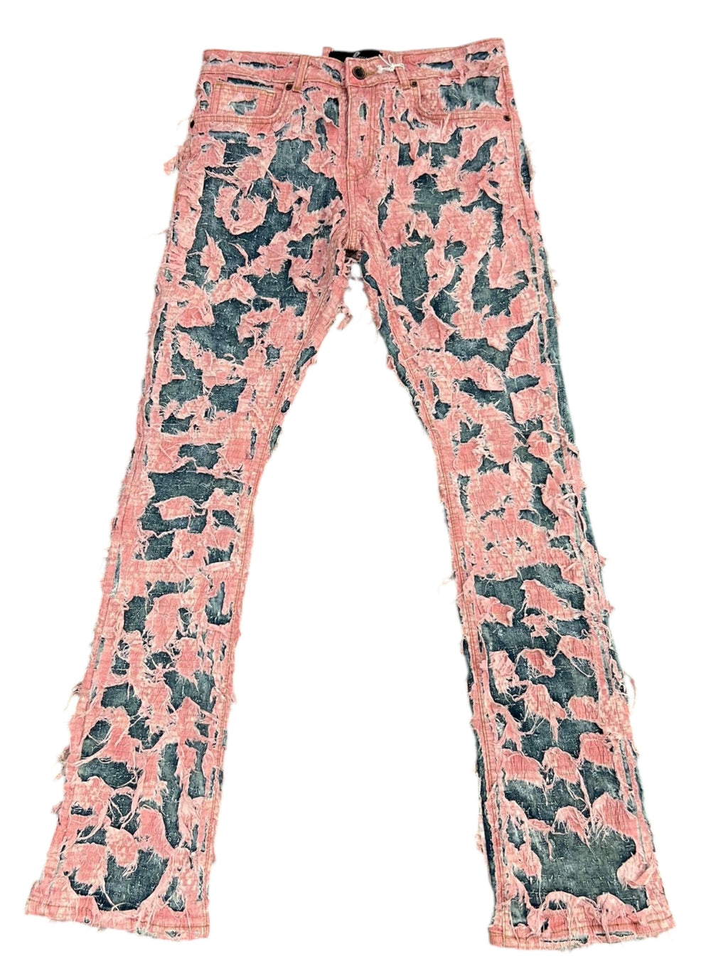 Focus Distressed  Stacked Jeans