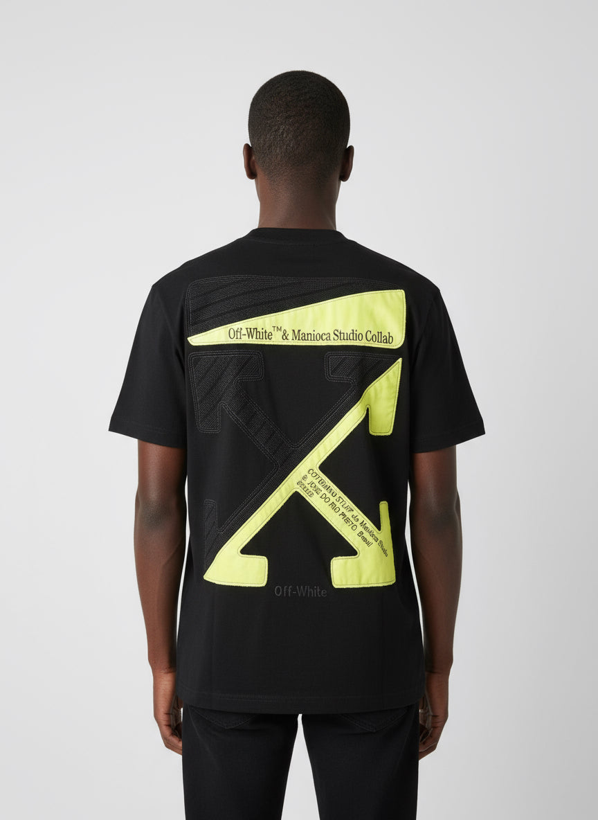 Off White Black / Neon Green