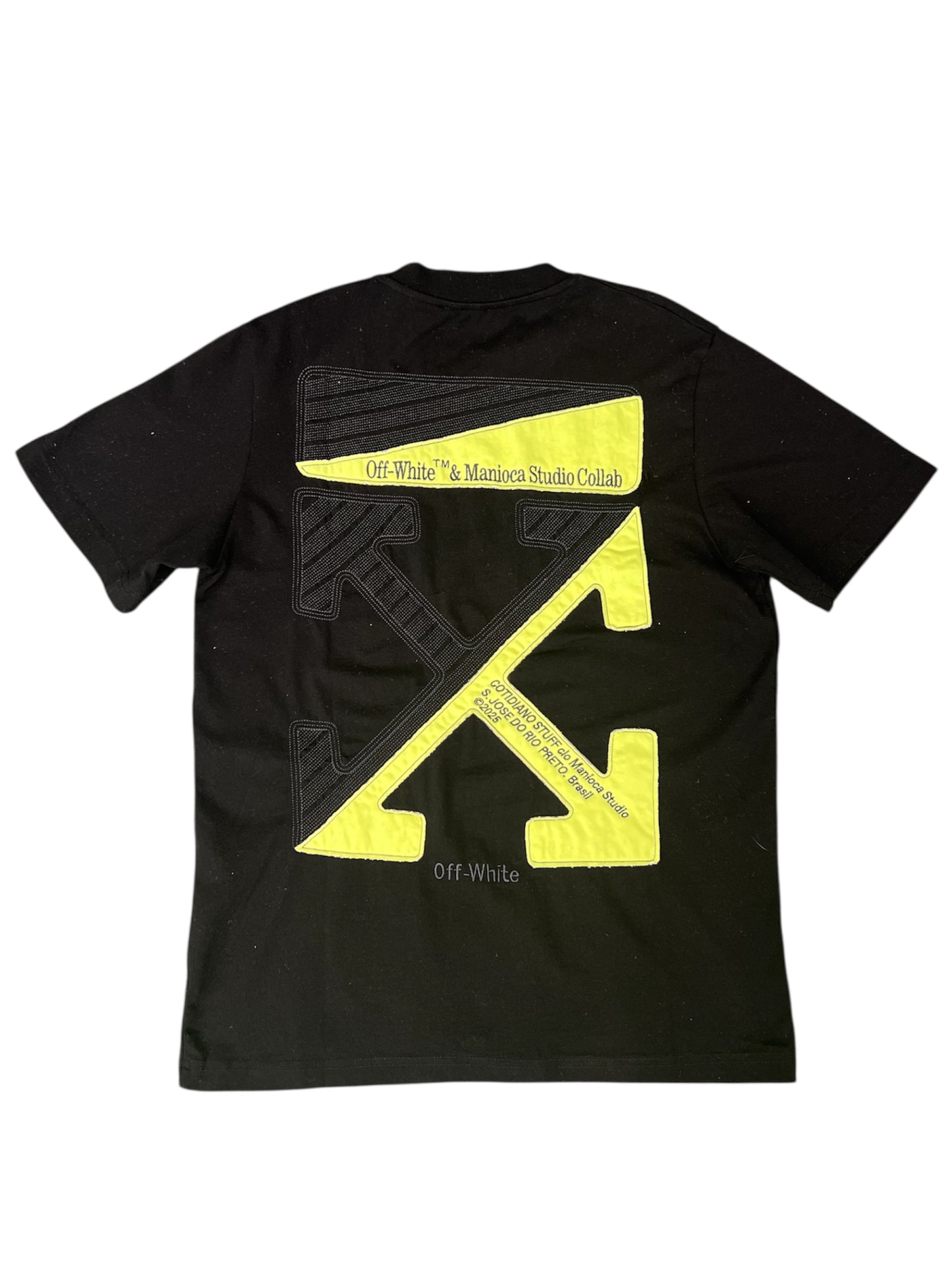 Off White Black / Neon Green