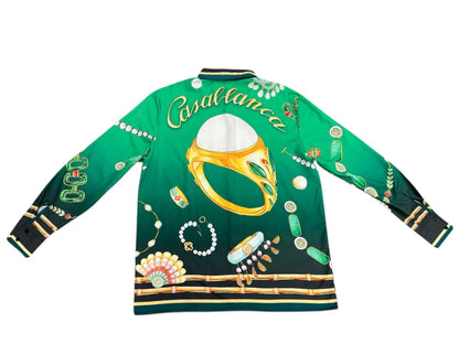 C a s a b l a n c a jewel long sleeve button up