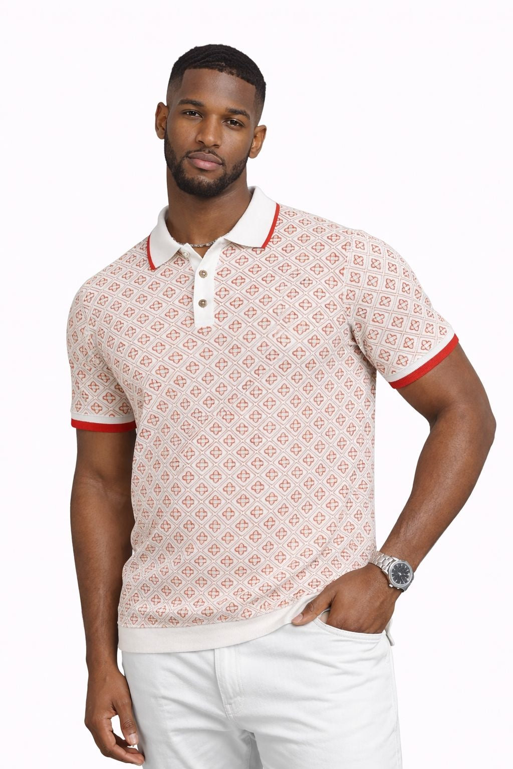 Casa Blanca D brown knitted button up