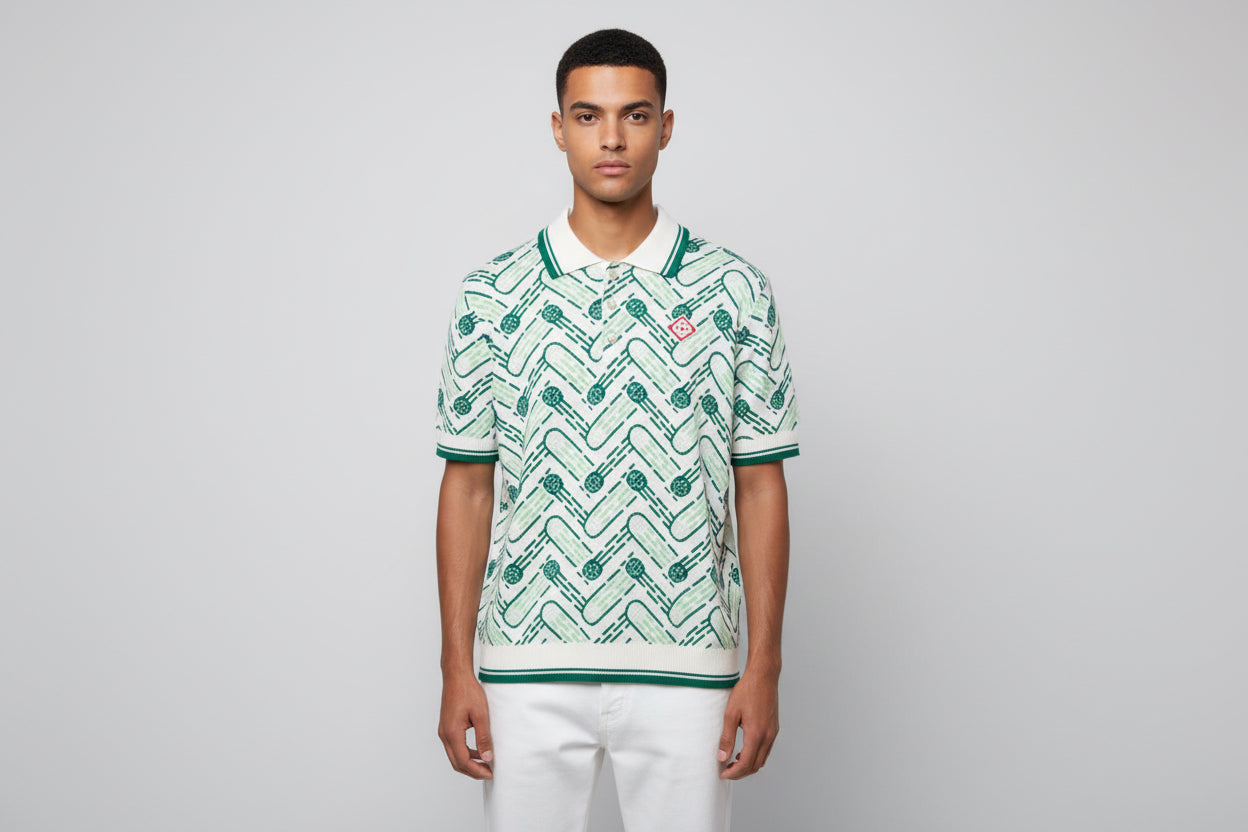 Casablanca mint knitted shirt