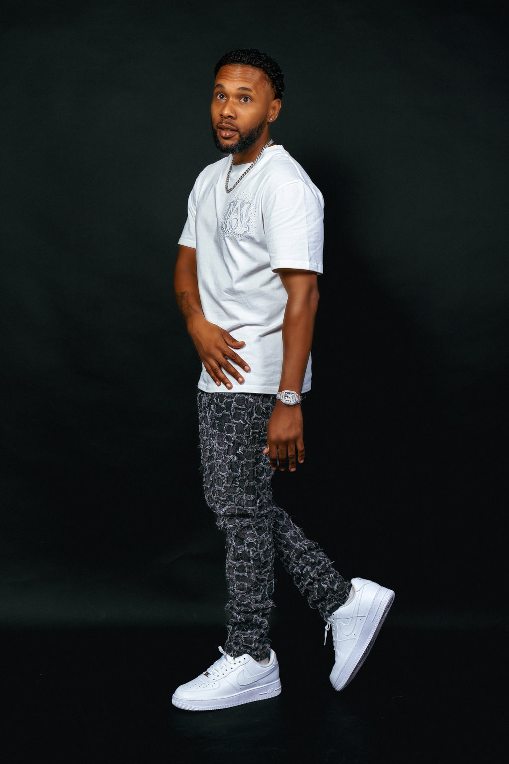 Amiri T-SHIRT with Rhinestone