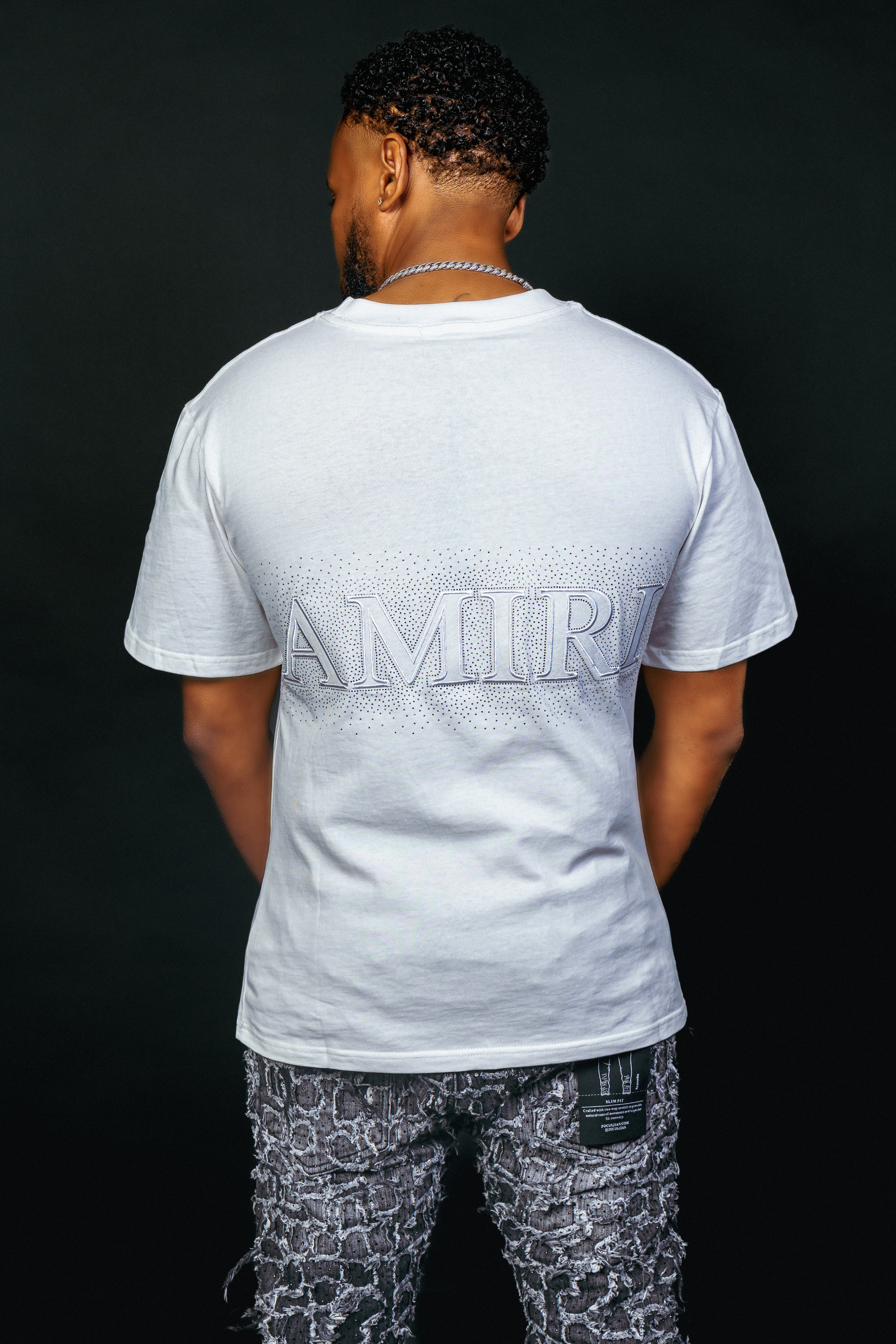Amiri T-SHIRT with Rhinestone