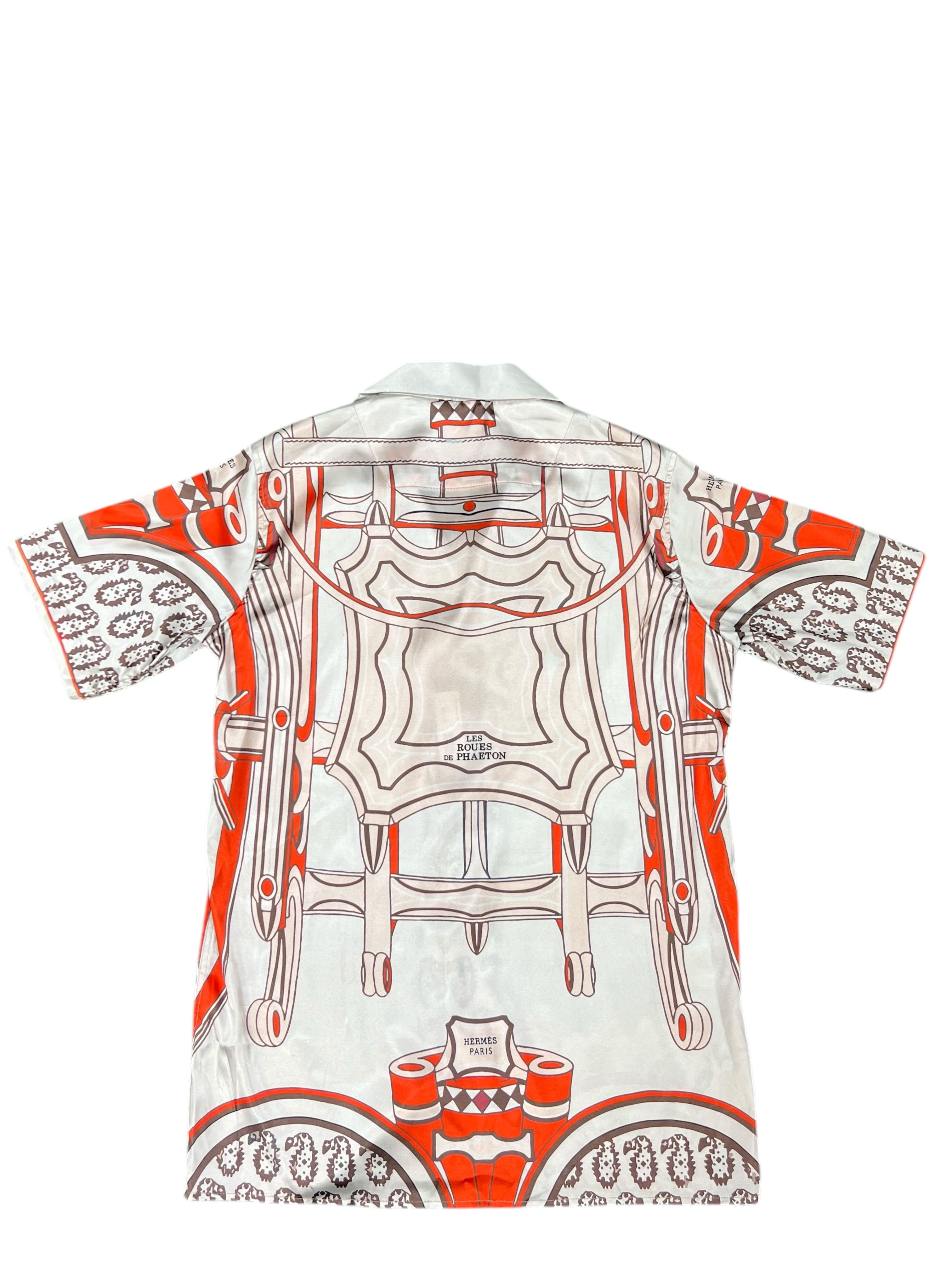 H E R M E S Silk Button up