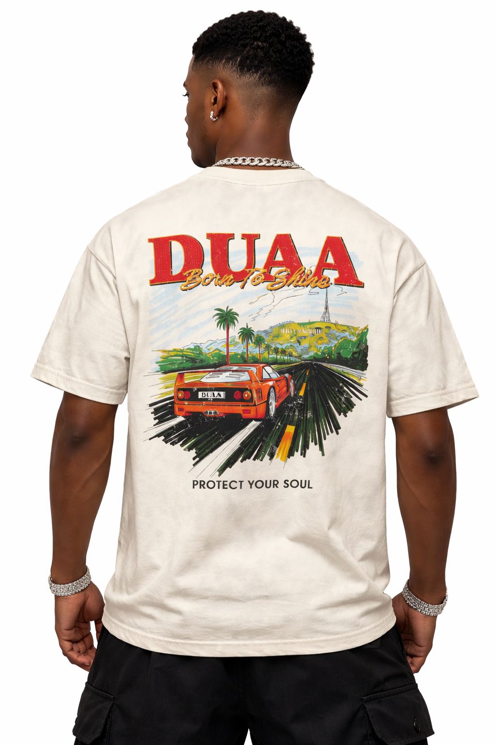 DUAA Born ToShine graphic Tee