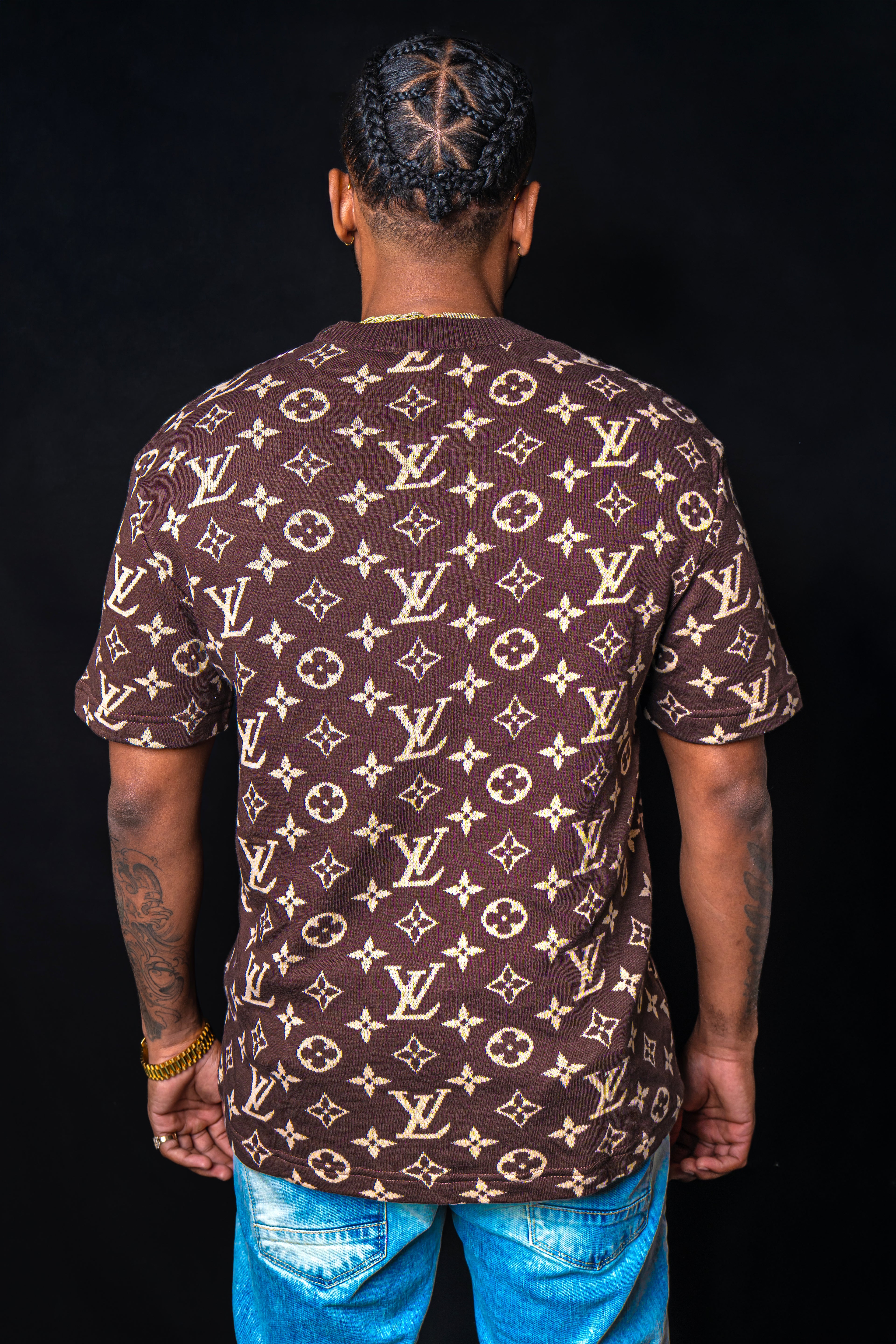 LV Chocolate Monogram Shirt