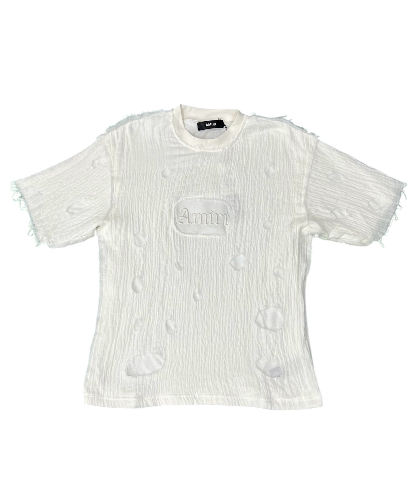 Amiri ripped Vintage white with rips