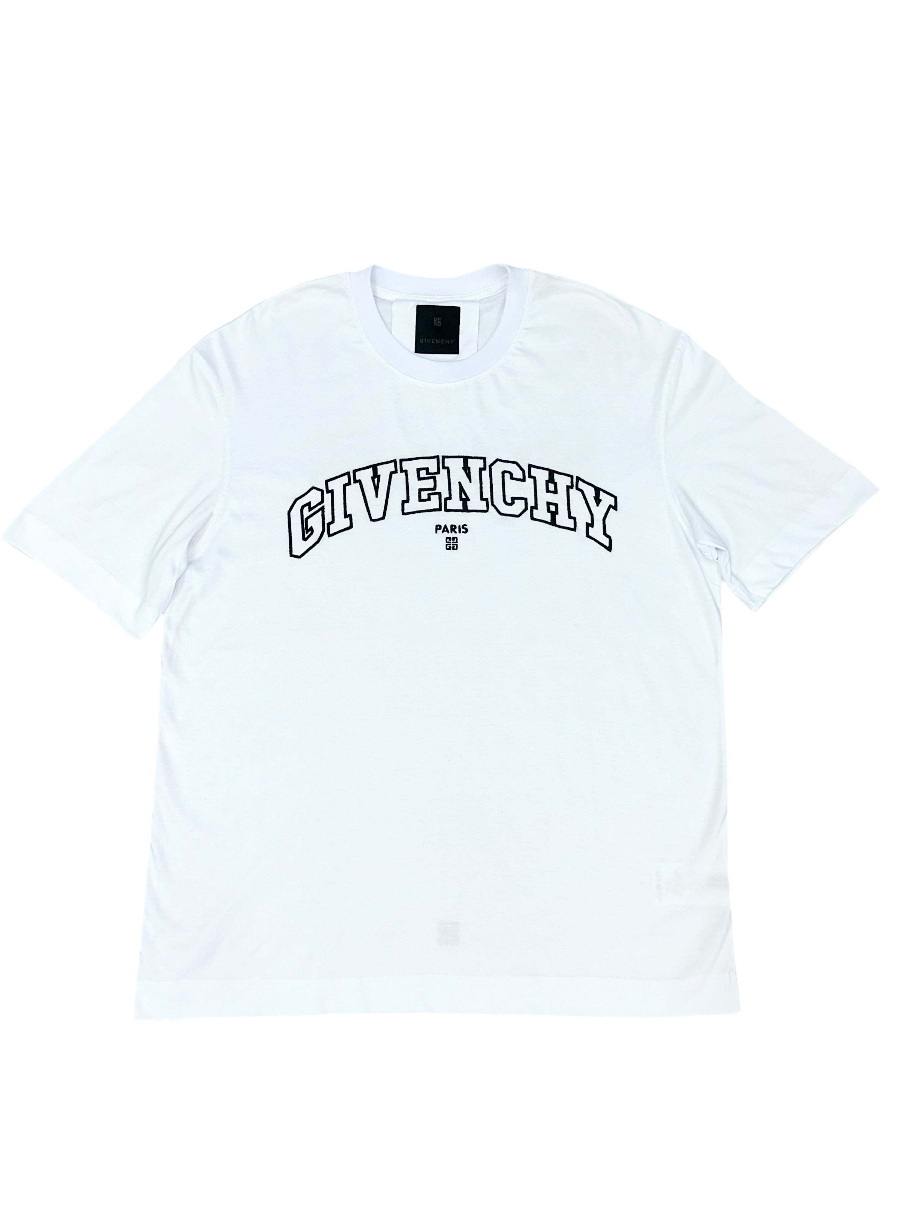 Givenchy white black writing
