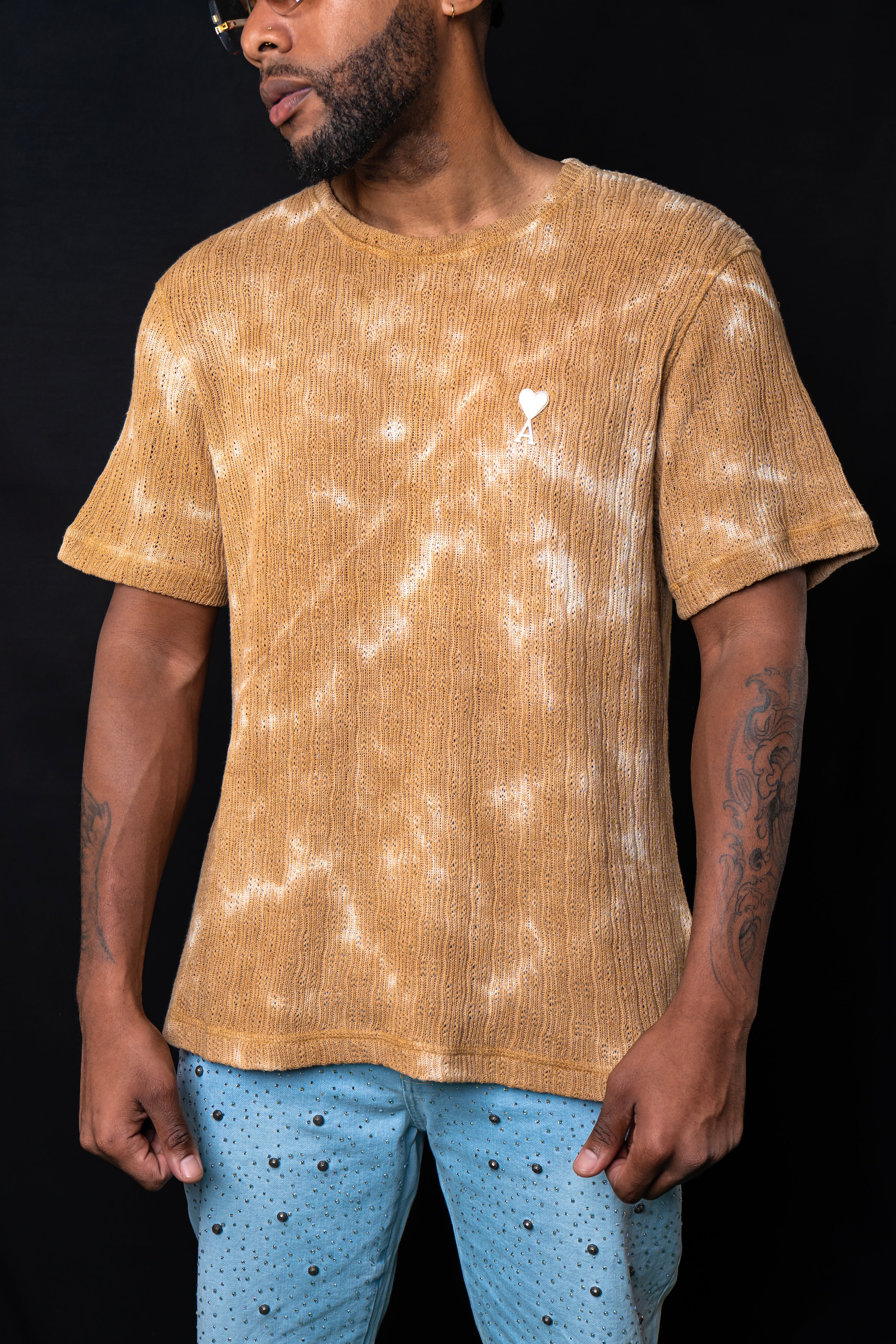 A M I Paris Dubai Sand Knitted shirt 611