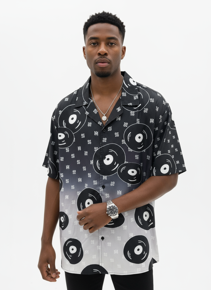 A m I r I Eightball button up