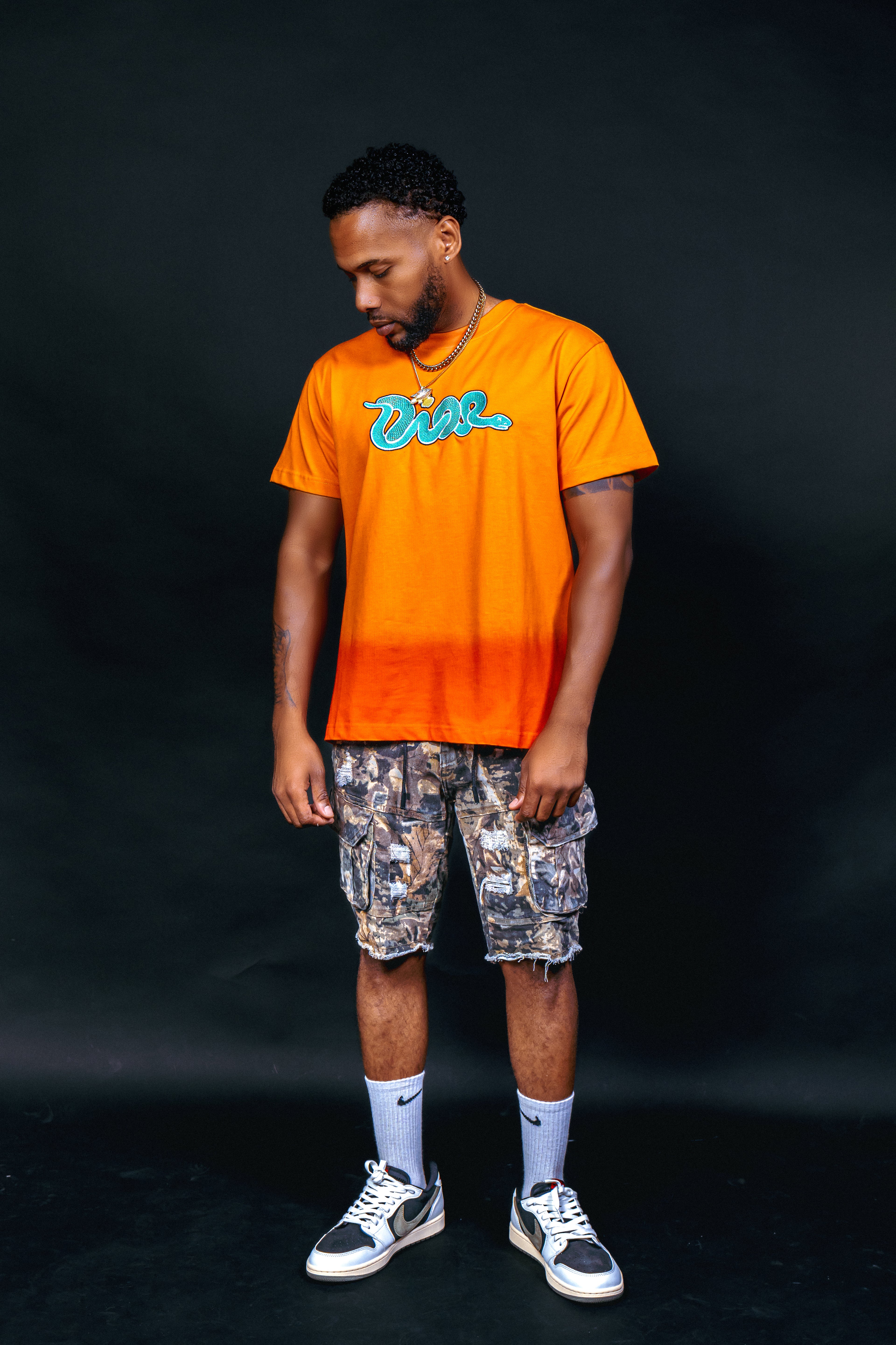 Dior Kawats relaxed fit neon orange neon green/white