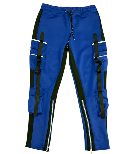 Motive dark blue joggers