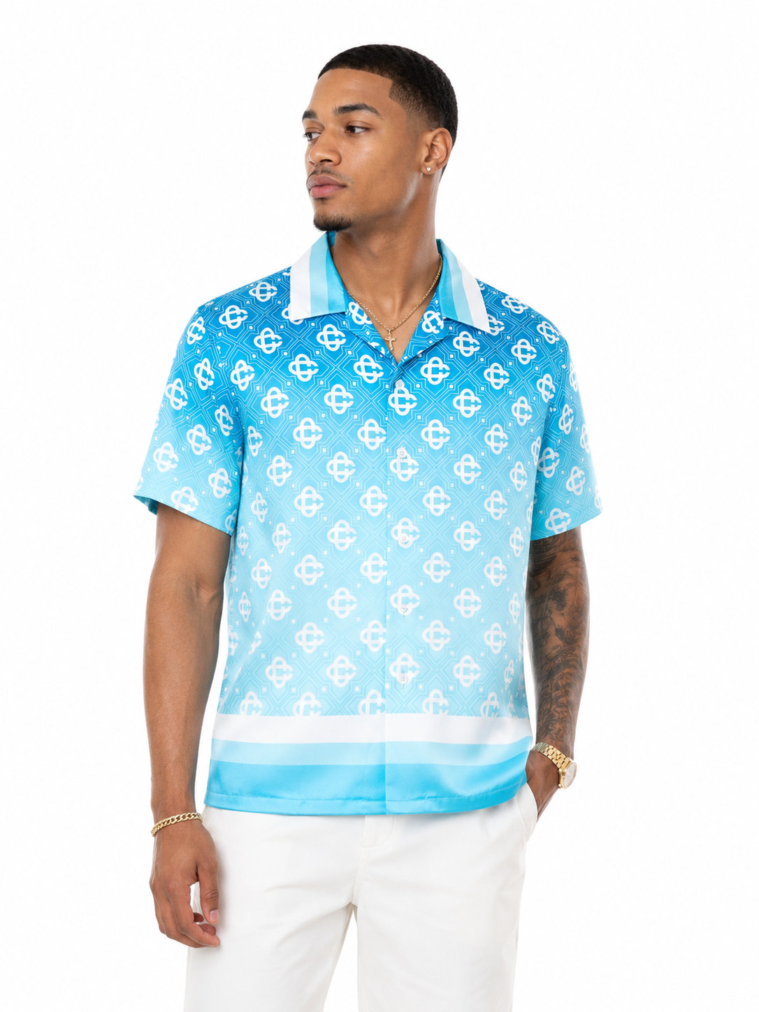 CB Sky Tide Monogram Button up