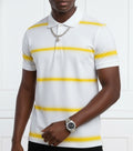 Stock-white-and- yellow-polo