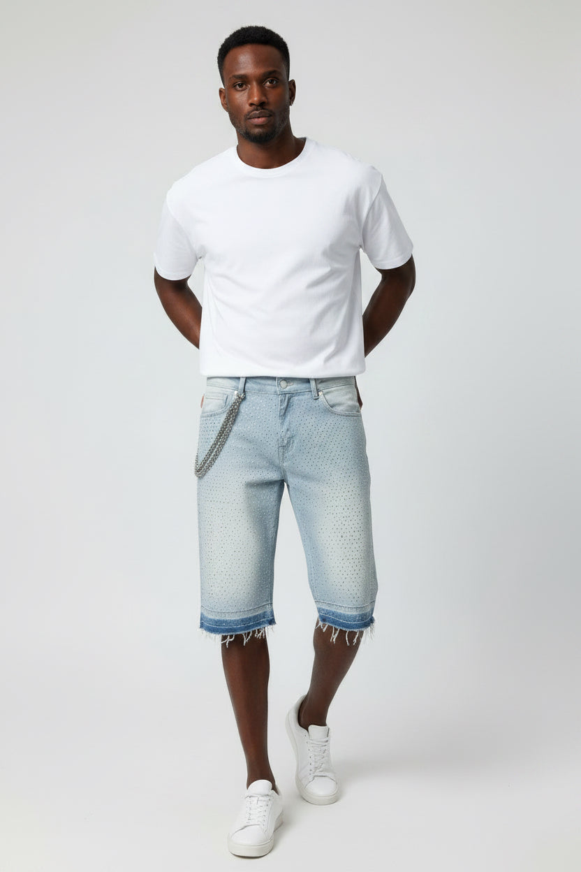 Focus Rhinestone Shorts