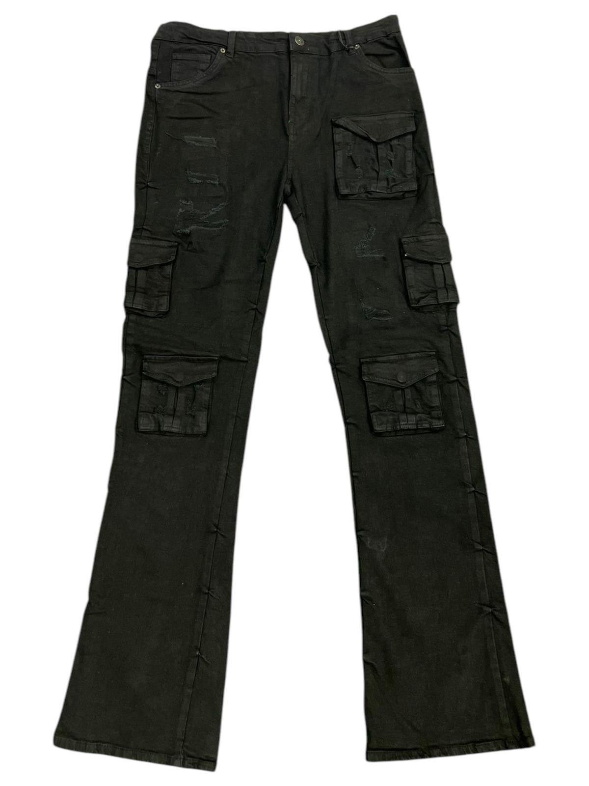 Urban Beast Black Stacked Jeans 538