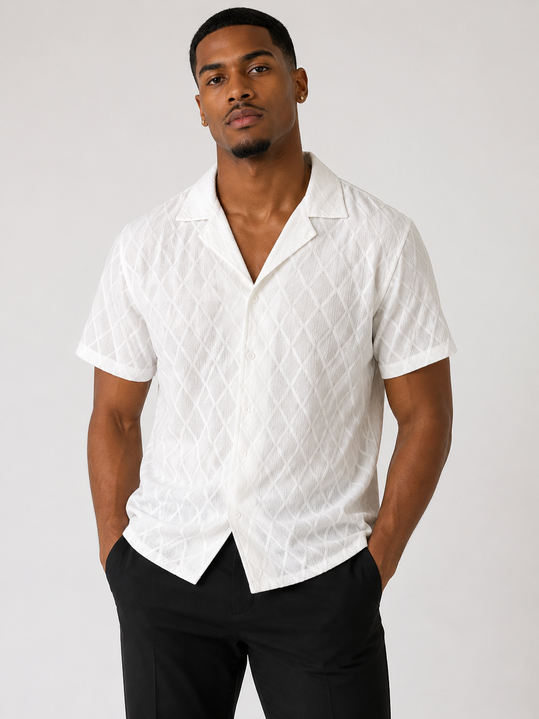 Diamond Button Down Shirt