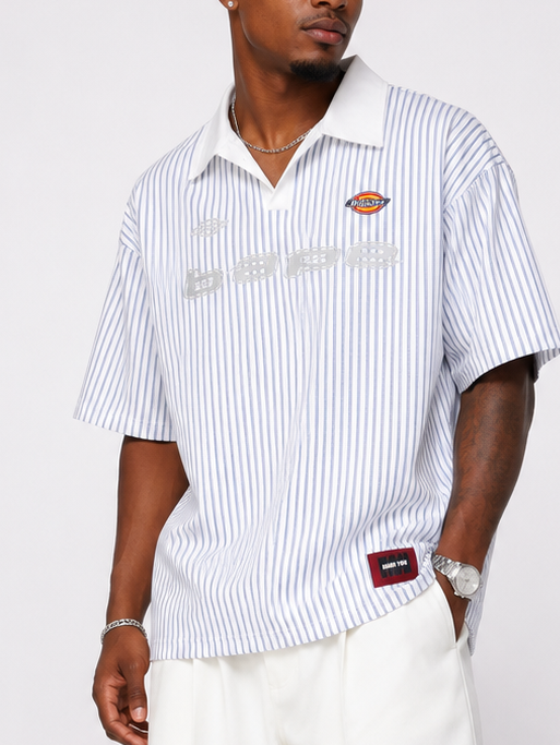 GMG BAPE Strip Collar Top