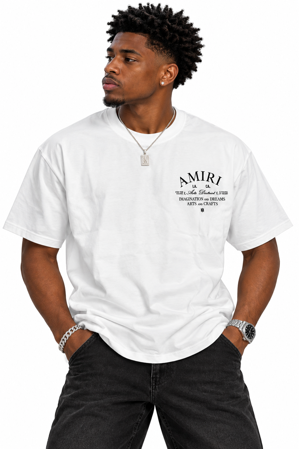 Amiri Imagination Dream Yg Heart Tee plus size