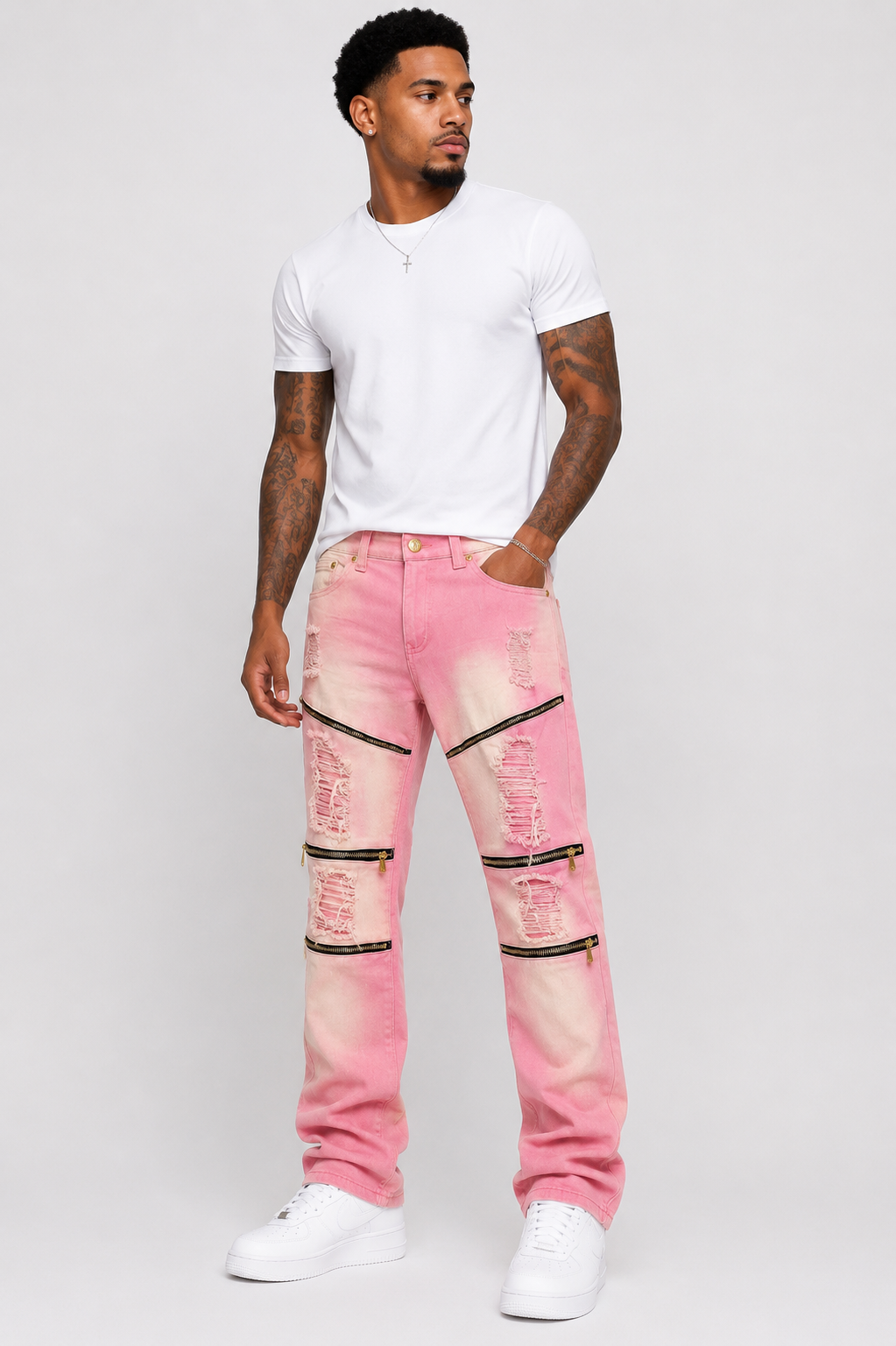 Argonaut Pink Ripped Jeans