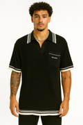 Black/white Prada Knitted polo