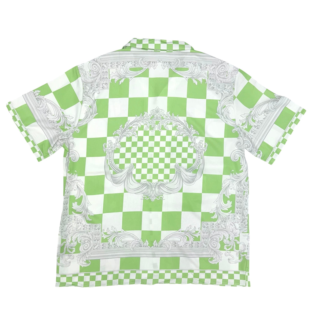 Versace Roman Checker Button Up 522