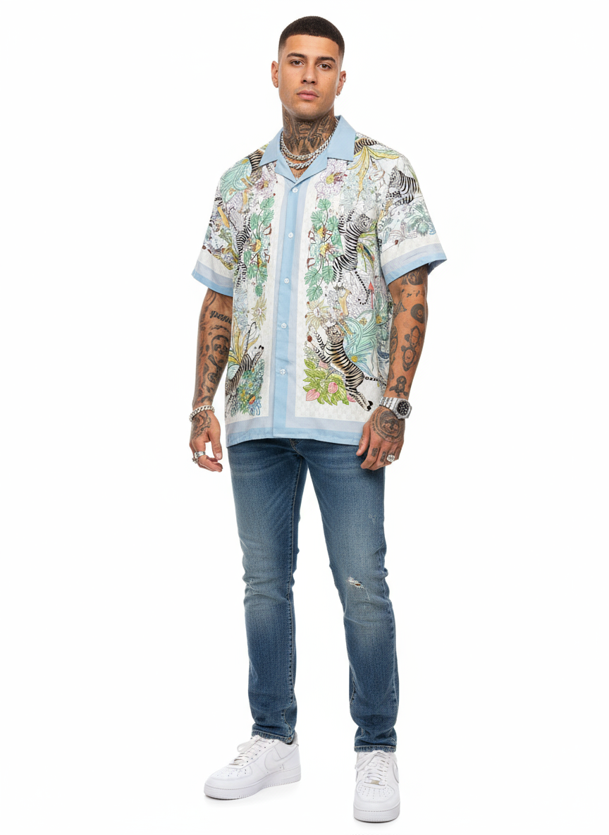GG Tiger/Jungle Button Up