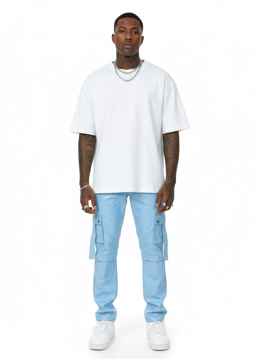 Kloud9 blue leather stacked